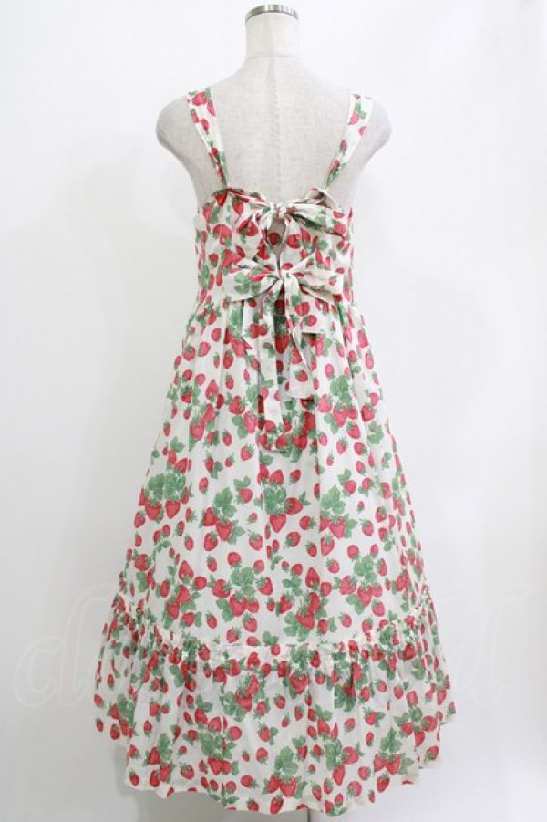 画像3: Jane Marple / Strawberry gardenのストラップドレス  白 H-26-04-12-011-JM-OP-KB-ZH (3)