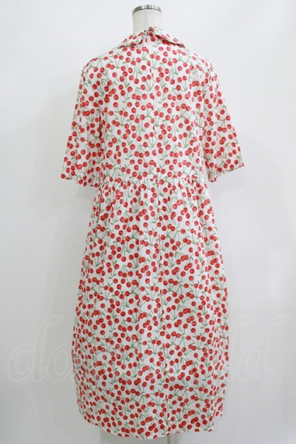画像3: Jane Marple Dans Le Salon / Falling cherriesダブルリボンドレス M オフホワイト H-26-04-12-013-JM-OP-KB-ZH (3)