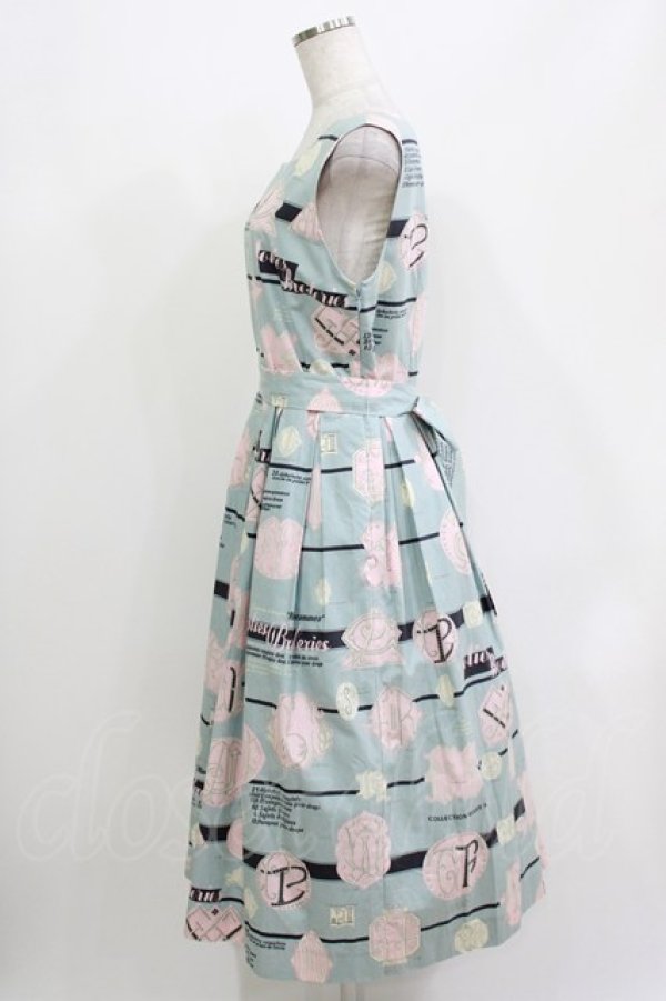 画像2: Jane Marple / Jolies broderies square dress  blue gray H-26-04-12-014-JM-OP-KB-ZH (2)