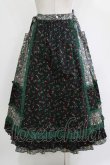画像3: Jane Marple / Demi & Birdsongペザントスカート  ブラック×ブラック×グリーン H-26-04-12-015-JM-SK-KB-ZH (3)