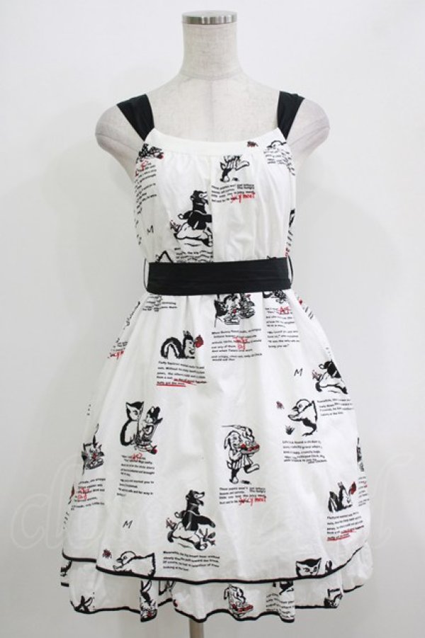 画像1: MILK / Animal Talesドレス  ホワイトベース H-26-04-12-019-ML-OP-KB-ZH (1)