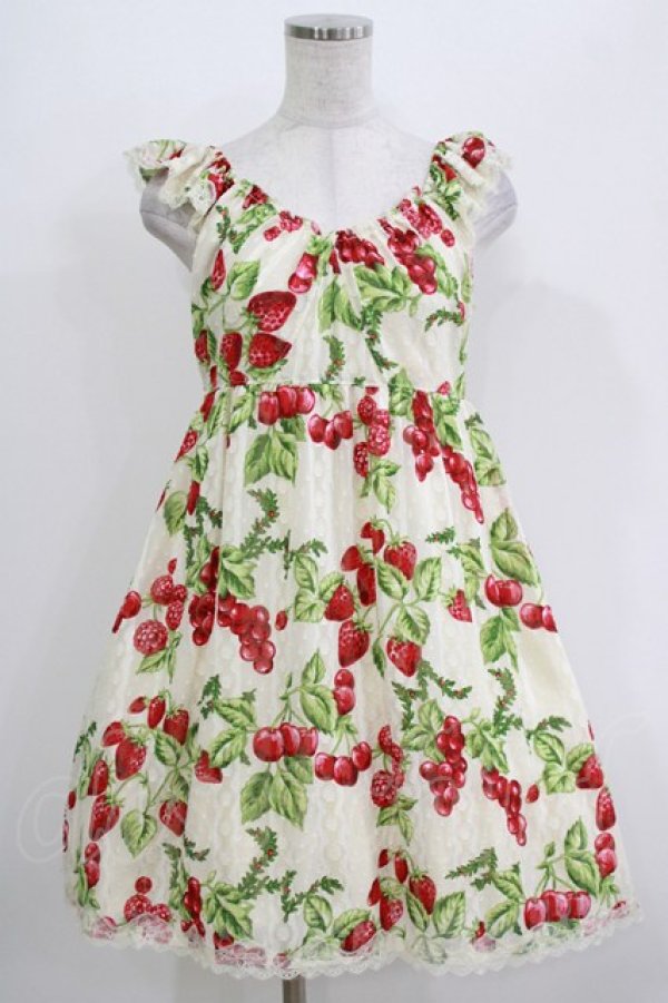 画像1: MILK / CHERRY gardenベビードール  アイボリーベース H-26-04-12-020-ML-OP-KB-ZH (1)