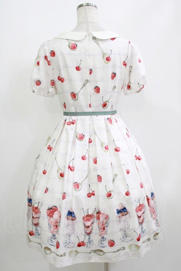 画像3: Leur Getter / Cherry Berry袖付ワンピース M ホワイト H-26-04-12-002-LU-OP-KB-ZH (3)