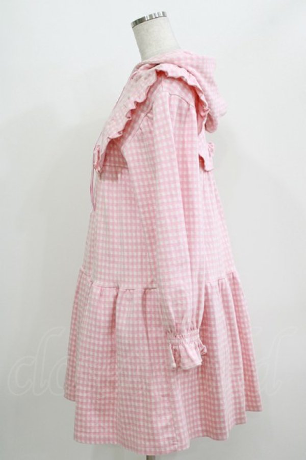 画像2: Candy Stripper / GOOD DAYS HOODIEワンピース  ピンク H-26-04-12-022-PU-OP-KB-ZH (2)