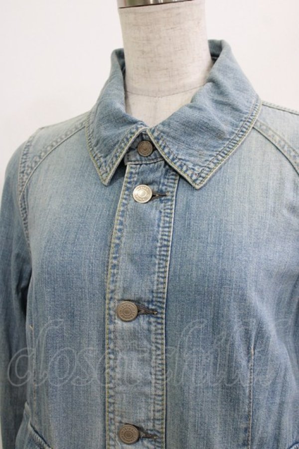 画像4: HYSTERIC GLAMOUR / デニムシャツワンピース  ブルー H-26-04-12-024-PU-OP-KB-ZH (4)