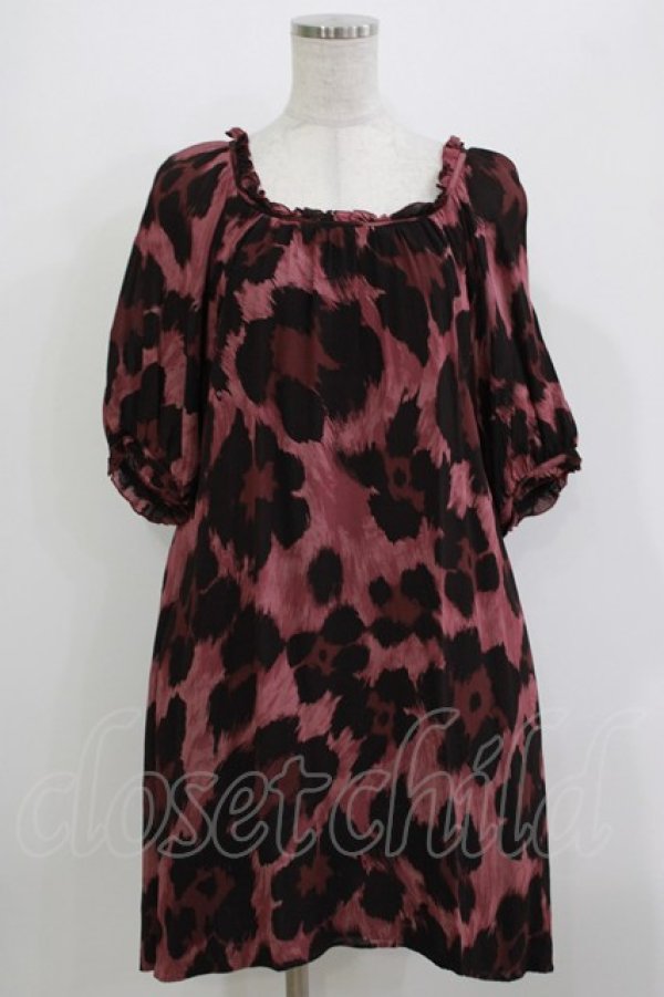 画像1: HYSTERIC GLAMOUR / レオパードワンピース  ピンクブラウン H-26-04-12-025-PU-OP-KB-ZH (1)
