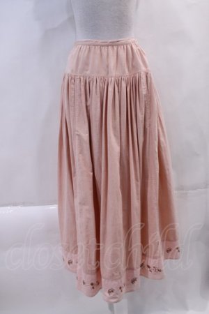 画像: PINK HOUSE / 裾ロゴ刺繍スカート I-23-09-22-100-LO-SK-HD-ZI