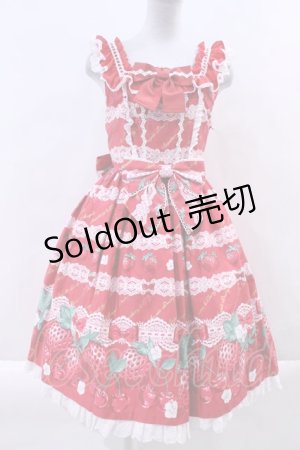 画像: Angelic Pretty / Dessert Berryジャンパースカート I-23-09-30-012-AP-OP-HD-ZI