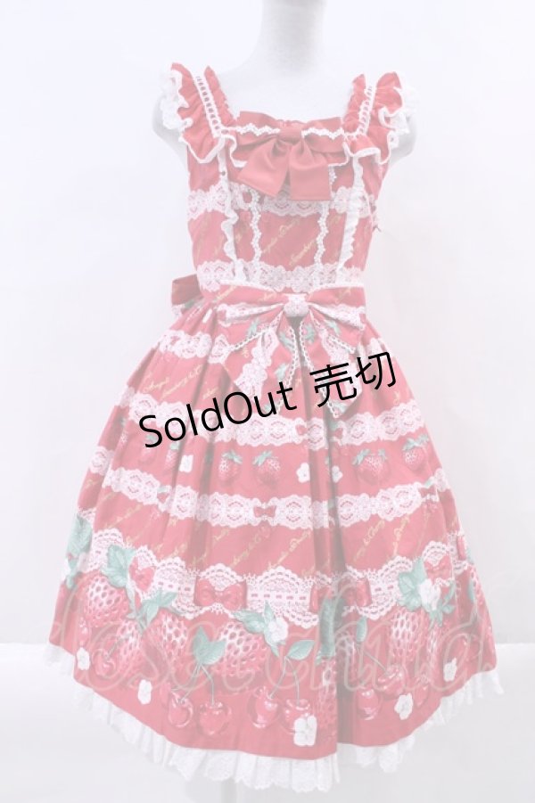 画像1: Angelic Pretty / Dessert Berryジャンパースカート I-23-09-30-012-AP-OP-HD-ZI (1)