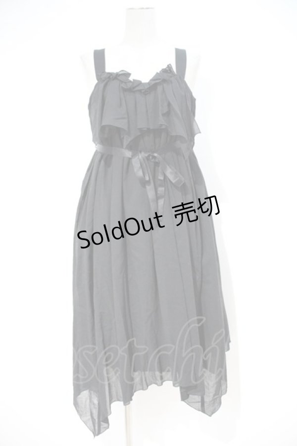 画像1: Moi-meme-Moitie /  ランダムカットギャザーサンドレス(2012年) 2 黒 I-23-10-20-001-MO-OP-HD-ZI (1)