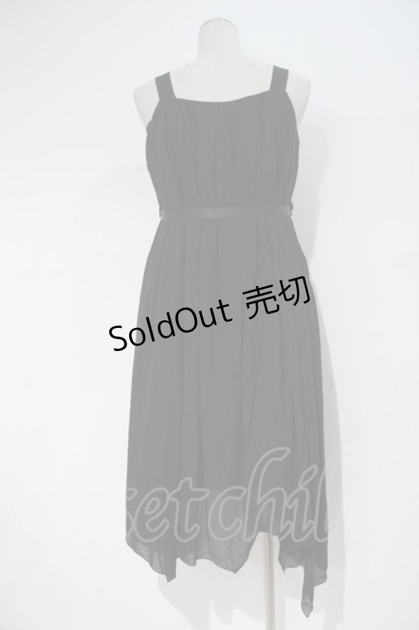 画像2: Moi-meme-Moitie /  ランダムカットギャザーサンドレス(2012年) 2 黒 I-23-10-20-001-MO-OP-HD-ZI (2)