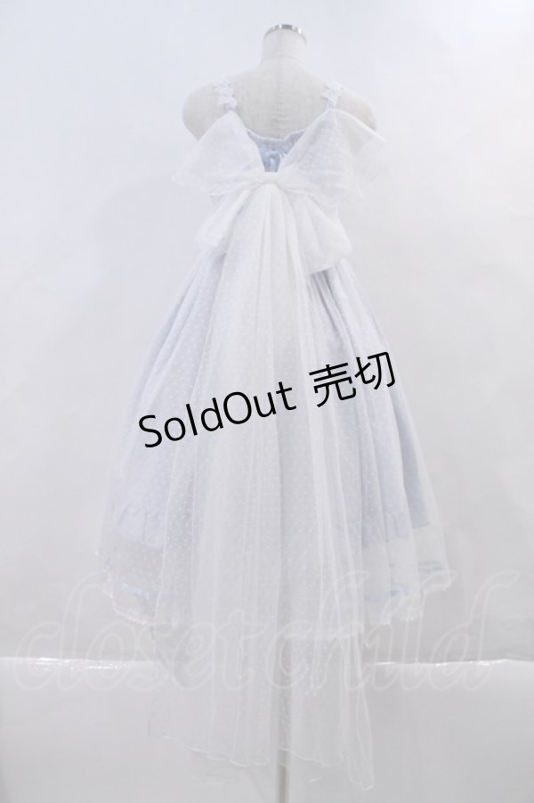 画像2: BABY,THE STARS SHINE BRIGHT / はるちゃんのAnge gardienジャンパースカート  サックスＸ白 I-23-10-29-008-BA-OP-HD-OS (2)