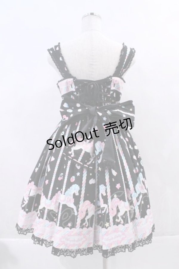 画像2: Angelic Pretty /  Sugary Carnivalジャンパースカート  黒 I-23-11-03-055-AP-OP-HD-ZI (2)
