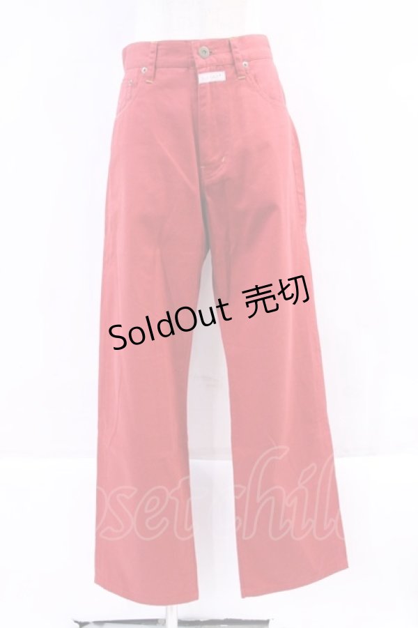 画像1: Karl Helmut / 後ろウエストワッペンパンツ  赤 I-23-11-27-017-EL-PA-HD-ZY (1)