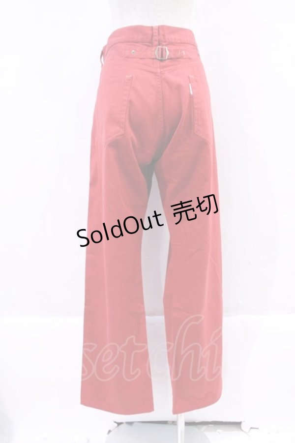 画像2: Karl Helmut / 後ろウエストワッペンパンツ  赤 I-23-11-27-017-EL-PA-HD-ZY (2)