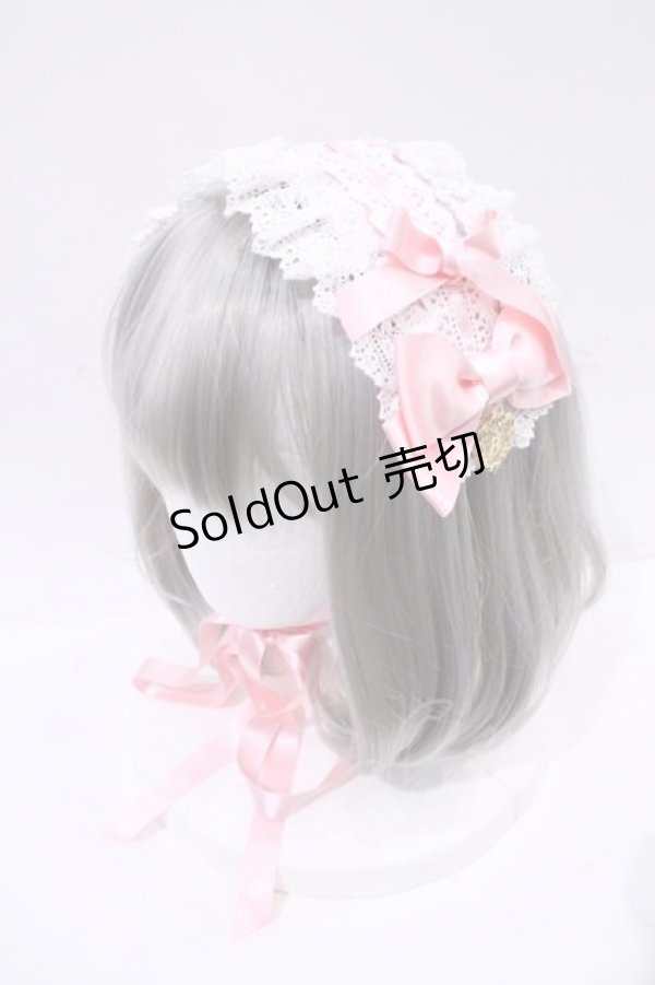 画像3: BABY,THE STARS SHINE BRIGHT / タータンチェックベビードールジャンパースカート&プリンセスドロップヘッドドレスセット  ピンク I-23-11-28-002-BA-OP-HD-ZI (3)