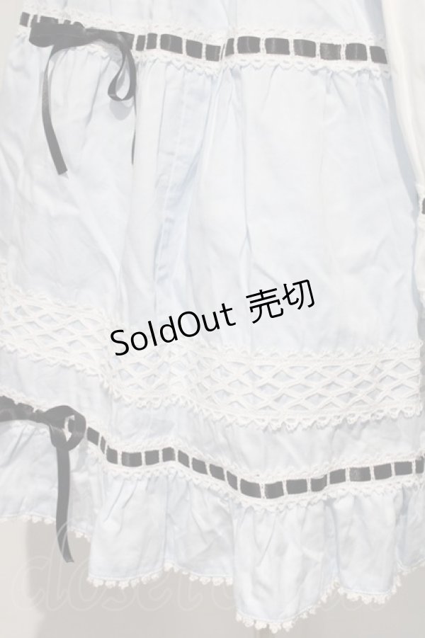 画像4: BABY,THE STARS SHINE BRIGHT / Dreaming Aliceワンピース  サックスＸ白 I-23-12-13-026-BA-OP-HD-ZI (4)