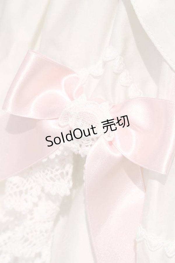 画像3: BABY,THE STARS SHINE BRIGHT / Sweet Heartくみゃちゃんジャンパースカート  白 I-23-12-13-028-BA-OP-HD-ZI (3)