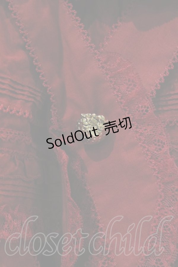 画像4: PINK HOUSE / レース使いローンワンピース  赤 I-23-12-27-025-LO-OP-HD-ZI (4)