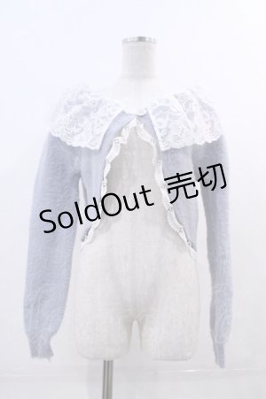画像: MR corset / CDニットカーデ  サックスＸ白 I-24-01-16-022-PU-TO-HD-ZI