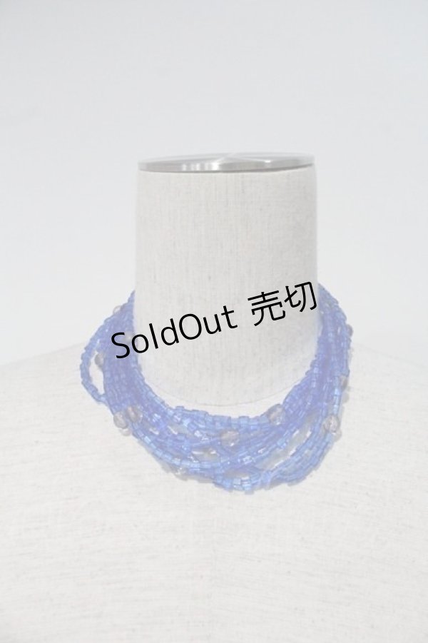 画像1: PINK HOUSE / ビーズネックレス  青Ｘアンティークゴールド I-24-01-20-088-LO-AC-HD-ZI (1)