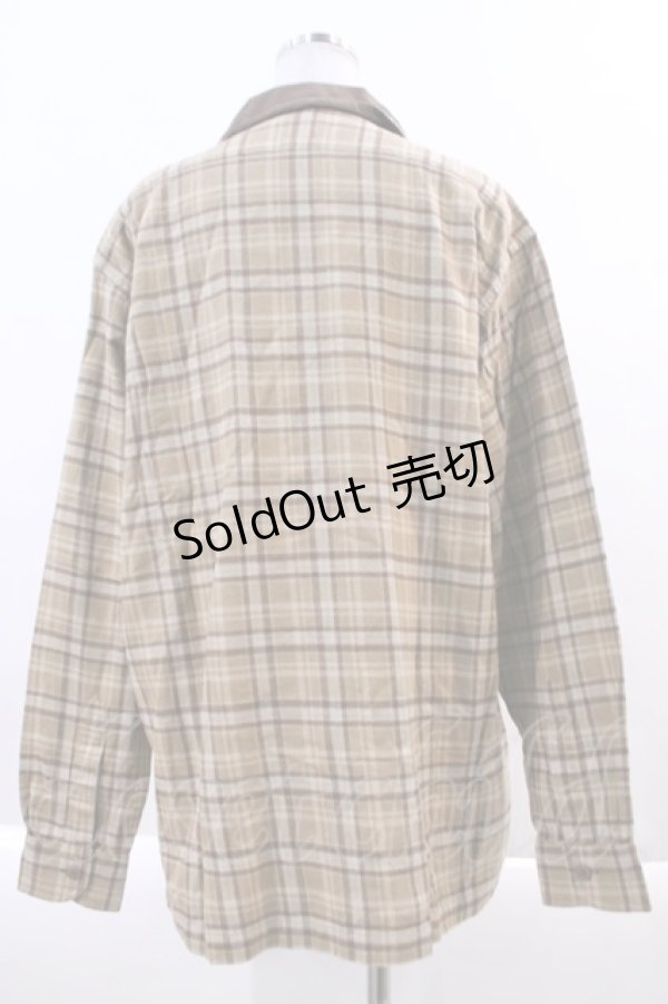 画像2: Karl Helmut / チェックZIPシャツ ブラウン I-24-03-01-006-EL-BL-HD-ZT410 (2)