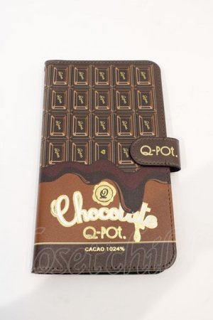 画像: Q-pot. / GCacao1024% Chocolate Multi Smartphone Case  ブラウン I-24-03-15-102-QP-AC-HD-ZI