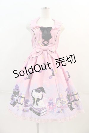 画像: Angelic Pretty / Magical Milk Catsジャンパースカート  ピンク I-24-03-29-007-AP-OP-HD-ZI