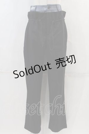 画像: NieR Clothing / FAKE LAYERED STYLE-UP PANTS  グレーX黒 I-24-04-05-056-PU-PA-HD-ZI