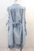 画像2: PINK HOUSE / クッキーラビッツ刺繍入りローンタブリエ  サックス I-24-04-09-027-LO-ZA-HD-ZT430 (2)