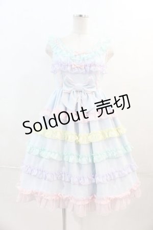 画像: Angelic Pretty / しゃぼん玉ジャンパースカート(2023)  サックス I-24-04-11-025-AP-OP-HD-ZI