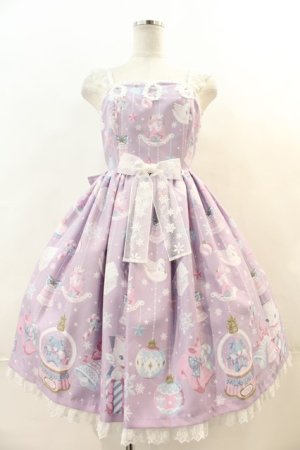画像: Angelic Pretty / Fancy Ornamentジャンパースカート  ラベンダー I-24-04-19-054-AP-OP-HD-ZI