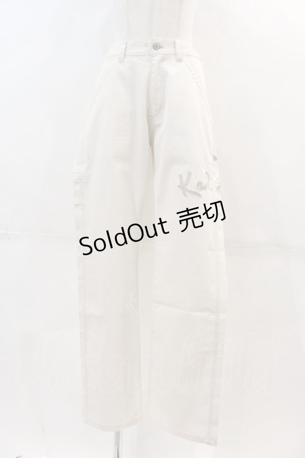 画像1: Karl Helmut / ロゴ刺繍パンツ 3(M) アイボリー I-24-04-19-110-EL-PA-HD-ZI (1)