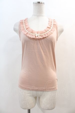 画像: BPN / リボンレースタンク M ピンク I-24-04-22-033-GO-TO-HD-ZT314