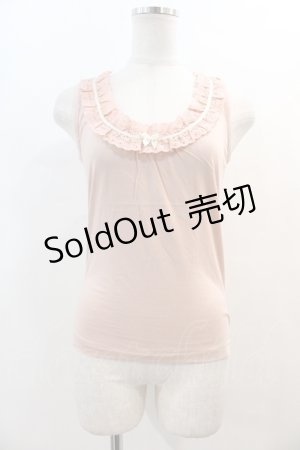 画像: 【SALE】BPN / リボンレースタンク M ピンク I-24-04-22-033-GO-TO-HD-ZT314