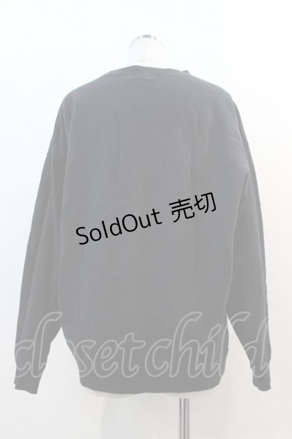 画像2: 【SALE】PINK HOUSE / ウサギ刺繍トレーナー  ブラック I-24-04-24-017-LO-TO-HD-ZT355 (2)