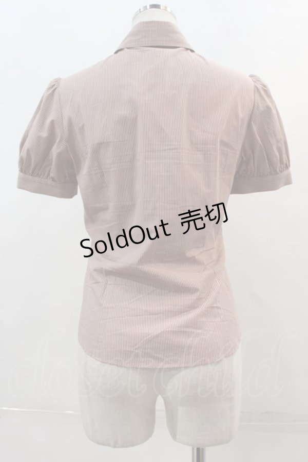 画像2: 【SALE】NO.S PROJECT /二次元と運命が交差するブラウス S ボルドー I-24-05-01-016-LO-ZA-HD-ZT418 (2)