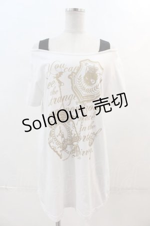 画像: PUTUMAYO / エンブレムプリント肩紐付き半袖Tシャツ  ホワイト I-24-05-03-012-PT-TS-HD-ZI