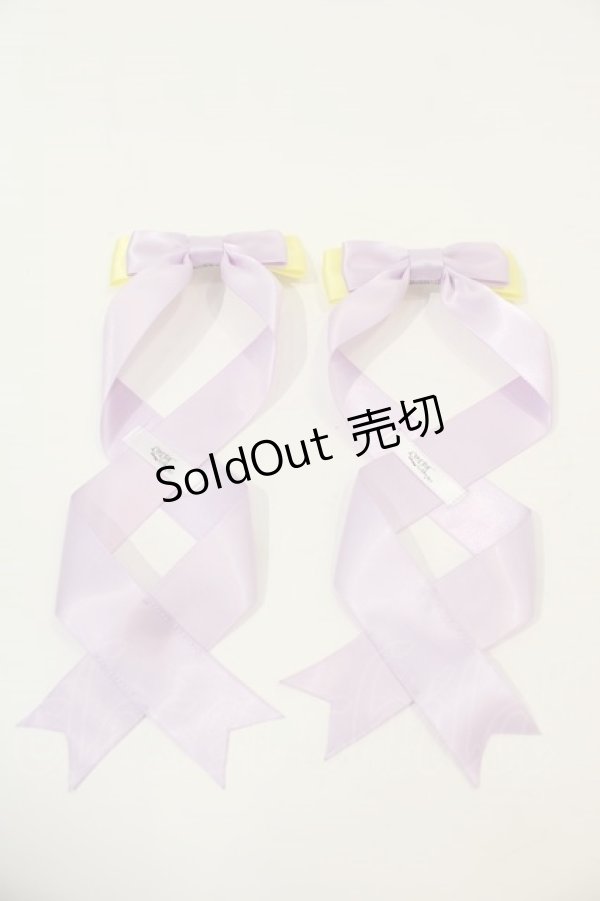 画像1: LOTUS ribbon / ツインリボンバレッタ   I-24-05-04-120-EL-AC-HD-ZY (1)