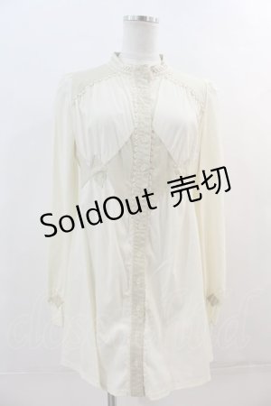 画像: Rozen Kavalier / ラウンド刺繍スナップボタンシャツ  アイボリー I-24-05-04-018-OO-BL-HD-ZS