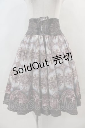 画像: 【SALE】OZZ ANGELO //絵画プリントスカート  ブラウン I-24-05-09-062-OO-SK-HD-ZT112