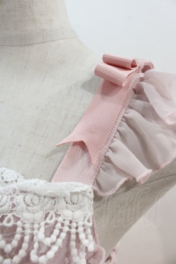 画像3: BABY,THE STARS SHINE BRIGHT / Ribbon Couture Paletteジャンパースカート  ピンク I-24-05-09-036-BA-OP-HD-ZI (3)
