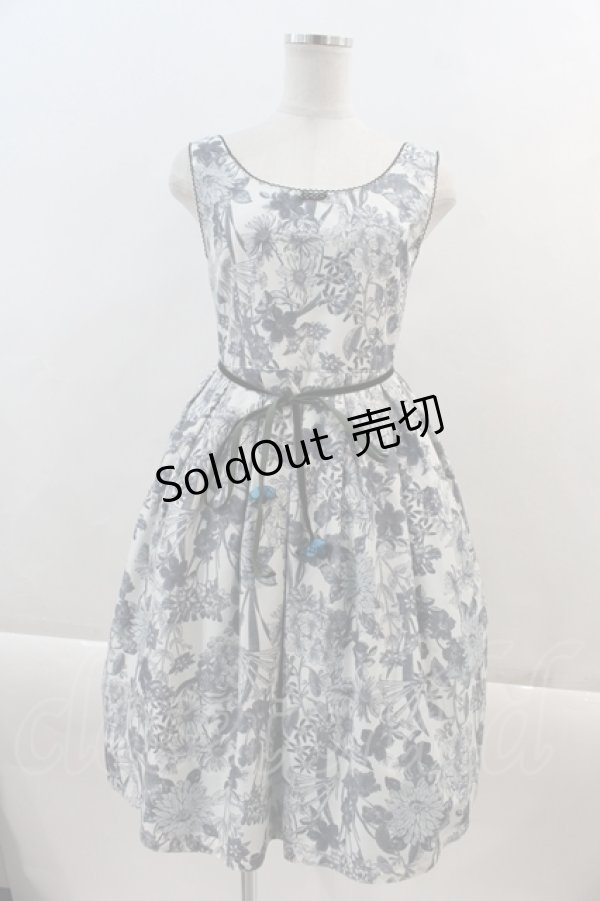 画像1: Emily Temple cute / Butterfly gardenウエストリボンワンピース  オフ I-24-05-12-045-ET-OP-HD-ZI (1)