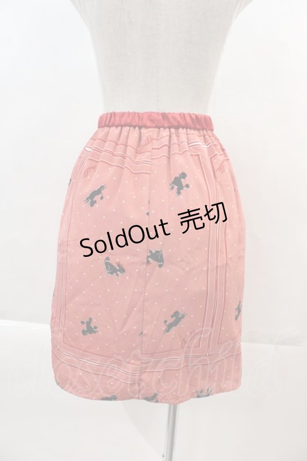 画像2: MILK / プードルスカーフスカート  サーモンピンク I-24-05-19-069-ML-SK-HD-ZI (2)