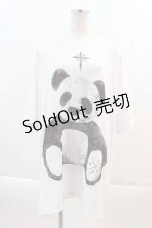 画像: TRAVAS TOKYO / Furry panda BIG Tee  白Ｘ黒 I-24-05-19-014-PU-TO-HD-ZI