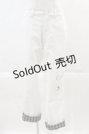 画像: Karl Helmut / ロゴ刺繍チノストレッチパンツ 3(M) 白 I-24-05-22-109-EL-PA-HD-ZY