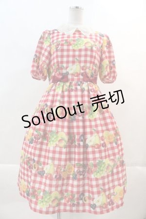 画像: Melody BasKet / Fruits BasKetワンピース  赤 I-24-06-18-048-LO-OP-HD-ZI