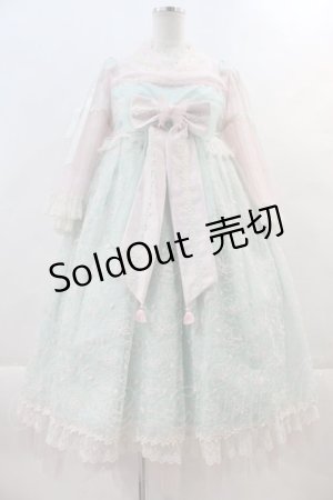 画像: Angelic Pretty / 兎慶ぶ花宴ワンピース  ミントＸピンク I-24-06-18-019-AP-OP-HD-ZI