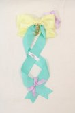 画像1: LOTUS ribbon / ツインリボンバレッタ(1つのみ)   I-24-06-27-104-EL-AC-HD-ZI (1)