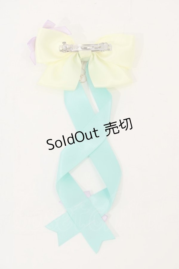 画像2: LOTUS ribbon / ツインリボンバレッタ(1つのみ)   I-24-06-27-104-EL-AC-HD-ZI (2)